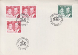 Enveloppe  FDC  1er  Jour    SUEDE     Mariage  Royal   1976 - FDC