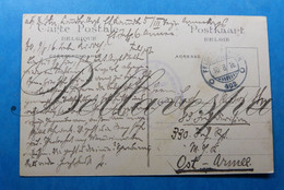 Feldpostkarte Felspost 10-08-1916 Ost-Armee 83 Inf. Div. ..Kommand Soldatenbriefstempel Bon-Secours 14-18 Militaria - War 1914-18