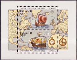 Islande - Island - Iceland Bloc Feuillet 1992 Y&T N°BF13 - Michel N°B13 *** - EUROPA - Blocks & Sheetlets