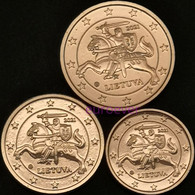 1 2 5 Euro Cent 2020 Litauen / Lithuania UNC Aus BU KMS - Lituanie