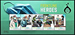 Australia 2022 Frontline Heroes MS MNH Silver OP Canberra Stampshow 091/100 - Neufs