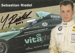 Sebastian Riedel  - Signiert - Car Racing - F1