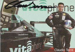 Claudio Torre Formel BMW ADAC Meisterschaft Signiert - Automovilismo - F1