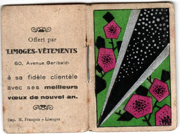 Calendrier De Poche - 1932 - Limoges Vêtements - - Petit Format : 1921-40