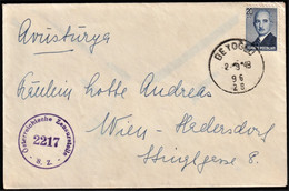 1948 Turkey Postally Travelled Censored Mail Cover - Cartas & Documentos