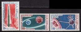 Mauritania 1966 Mi# 266-268 ** MNH - French Achievements In Space - Mauritanie (1960-...)