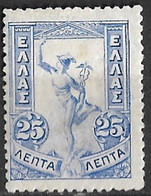 GREECE 1901 Flying Hermes 25 L Blue Vl. 185 MH - Nuevos