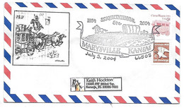 Sur Enveloppe Yv. 2334 - MARYSVILLE Kansas 2004 - Diligence Conestoga - Chariot Bâché Ponniers - Vignette Domestic Mail - Storia Postale