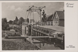 HOLLAND AALSMEER UITERWEG MET OPHAALBRUG EN DRAAIPLANK - Aalsmeer