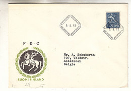 Finlande - Lettre De 1963 - Oblit Helsinki - - Briefe U. Dokumente