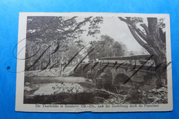 Sennheim Mulhausen Feldpost 23-08-1915 Els 1- Guerre Pont Detruit Brücke - War 1914-18