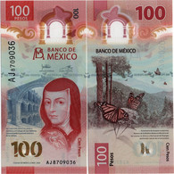 MEXICO        100 Pesos       P-W134       8.5.2020       UNC  [sign. Heath - Prefix AJ] - Mexique