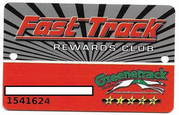 Greenetrack Bingo And Racing, Eutaw, AL U.S.A., Older Used Slot Or Player's Card, # Greenetrack-1 - Cartes De Casino