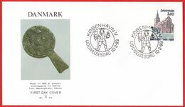 DENMARK - 1988 FDC «Odense Millenium Jubilee» Mi# 917 - Cartas & Documentos