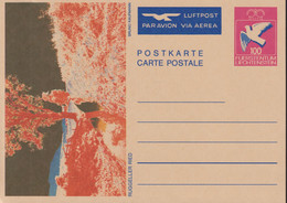 1987 Postkarte,  Ruggeler Ried V. Bruno Kaufmann, Mi LI P 84, Luftpost, Postfrisch - Enteros Postales