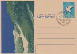 1987 Postkarte, Alpe Matta V. Bruno Kaufmann, Mi LI P 83, ET Gestempelt - Stamped Stationery