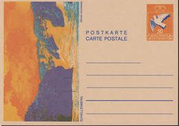 1987 Postkarte, Schellenberg V. Bruno Kaufmann, Mi LI P 82, - Ganzsachen