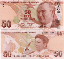 TURKEY        50 Türk Lirası         P-225[d]       2009 (2019)        UNC  [sign. Uysal - Çetinkaya-II] - Turquie