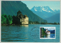 Schweiz / Helvetia 1998, Maximumkarte Schloss Chillon Territet-Veytaux, Château / Castle - Châteaux