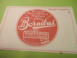 Buvard Ancien /moutarde / BORNIBUS/Bon Appétit, Bonne Digestion/ Moutarde  Extra-Forte " DIJON" /vers1960    BUV608 - Senape