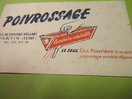 Buvard Ancien /Epice / POIVROSSAGE  /Pantin ( Seine)/ Le SeulEtui-Poivriére Breveté/vers1960    BUV602 - Alimentare