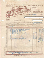 Portugal , 1963  , FAMEL Fábrica De Produtos Metálicos , Motorbike , Águeda , Delivery Note And Invoice - Portogallo