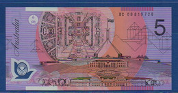 AUSTRALIA - P.57d - 5 Dollars 2006 UNC Serie BC 06 819728 - 2005-... (kunststoffgeldscheine)