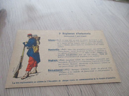 CPA Militaria Militaire Historique Régimentaire 3ème Régiment D'Infanterie - Regimenten