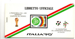 1990 - Italia Libretto Ricordo 6 Germania Campione Del Mondo   ------ - Libretti