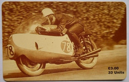 Isle Of Man £3 - 33 Units "  Bob McIntyre , 90 Years Of The TT, First 100mph Lap In 1957 " - Isola Di Man