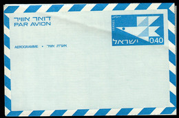 Israel / Aerogramme / 0.40 Blue / Bird / New, Unused - Luftpost