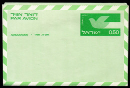 Israel / Aerogramme / 0.50 Green / Bird / New, Unused - Airmail