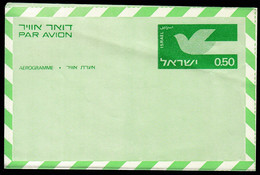 Israel / Aerogramme / 0.50 Green / Bird / New, Unused - Aéreo