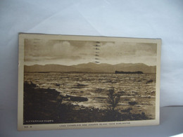 NO 4. LAKE CHAMPLAIN AND JUNIPER ISLAND FROM BURLINGTON VT VERMONT  ETATS UNIS USA  CPA 1936 - Burlington