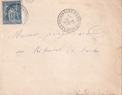 France Marcophilie - Département De L'Indre Et Loire - Amboise - Lettre Type Sage - 1877-1920: Semi Modern Period