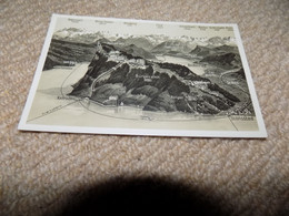 VINTAGE SWITZERLAND: Burgenstock Map With Mountains - Other & Unclassified