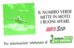 Italy:Used Phonecard, Telecom Italia, 10000 Lire, Airplane, SIP - Pubbliche Tematiche