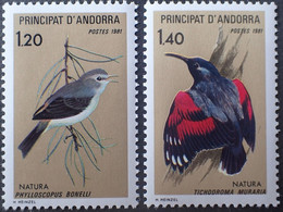 ANDORRE Oiseaux, Oiseau Yvert N° 294/95 Neuf Sans Charnière. ** MNH - Autres & Non Classés