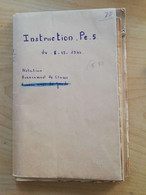 L115 - 1944 Instruction Relative à L'avancement Du Personnel POSTES PTT - Postal Administrations