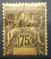 DIEGO SUAREZ 1893, Type Groupe , Yvert No 49  , 75 C Violet Sur Jaune ,  Neuf * MH TB - Nuevos