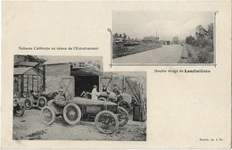 76  Londinieres -  Double Virage De Londinieres - Automobile  Voitures  Calthorpe  Au Retour De L'entrainement - Londinières