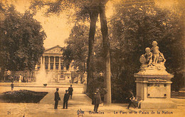 Belgique - Bruxelles - Le Parc Et Le Palais De La Nation - Bossen, Parken, Tuinen