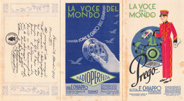 014555 "TORINO-DITTA F. CHIAPPO-PIANOFORTI-AUTOPIANI-RADIOFONIA-LA VOCE DEL MONDO-RADIOFRECCIA" 1926  FIRMA MUSSOLINI - Andere & Zonder Classificatie