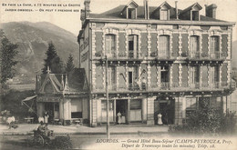 Lourdes * 1906 * Grand Hôtel Beau Séjour CAMPS PEYROUZA Propriétaire * Départ De Tramway Tel.18 - Lourdes