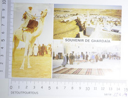 GHARDAÏA Algérie : Multivues Souvenir Avec Chameau Chamelier Beni Izgen Place Du Marché / Camel - Ghardaia