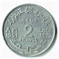 MAROC / 2 FRANCS 1951 - 1370 / ETAT SUP  / ALU - Maroc