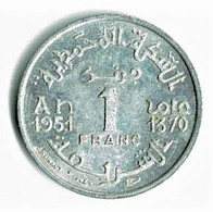 MAROC / 1 FRANC 1951 - 1370 / ETAT SUP  / ALU - Maroc