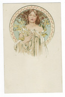 CPA Mucha Jeune Fille - Mucha, Alphonse