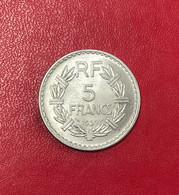 Belle Monnaie De 5 Francs Lavrillier En Aluminium 1949. SUP - 5 Francs