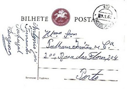 Portugal & Bilhete Postal, Lageosa Da Raia A Porto 1961 (08000) - Storia Postale